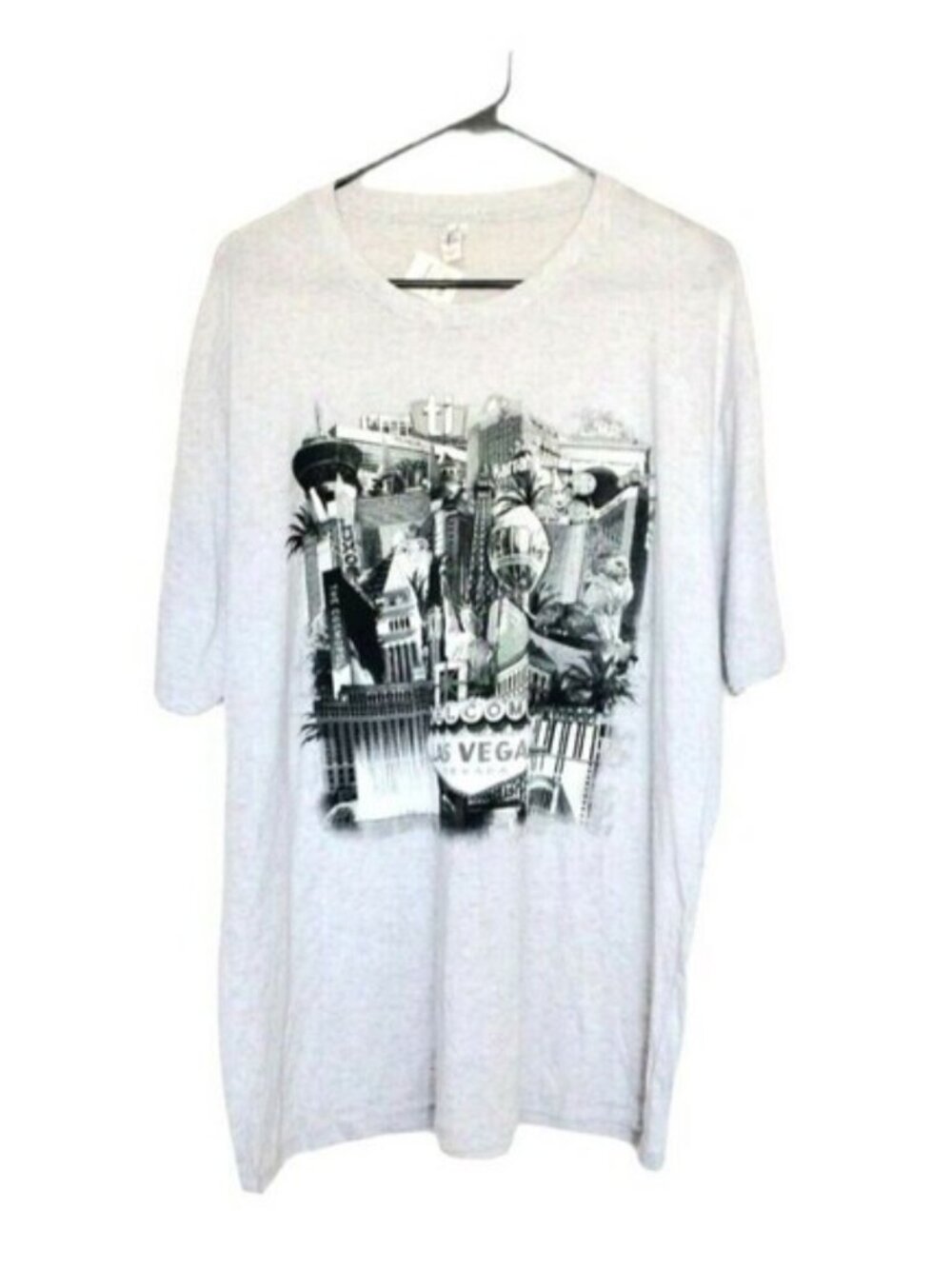 Souvenir Casino Welcome to Las Vegas Unisex Sz XXL T-Shirt Gray Short Sleeve